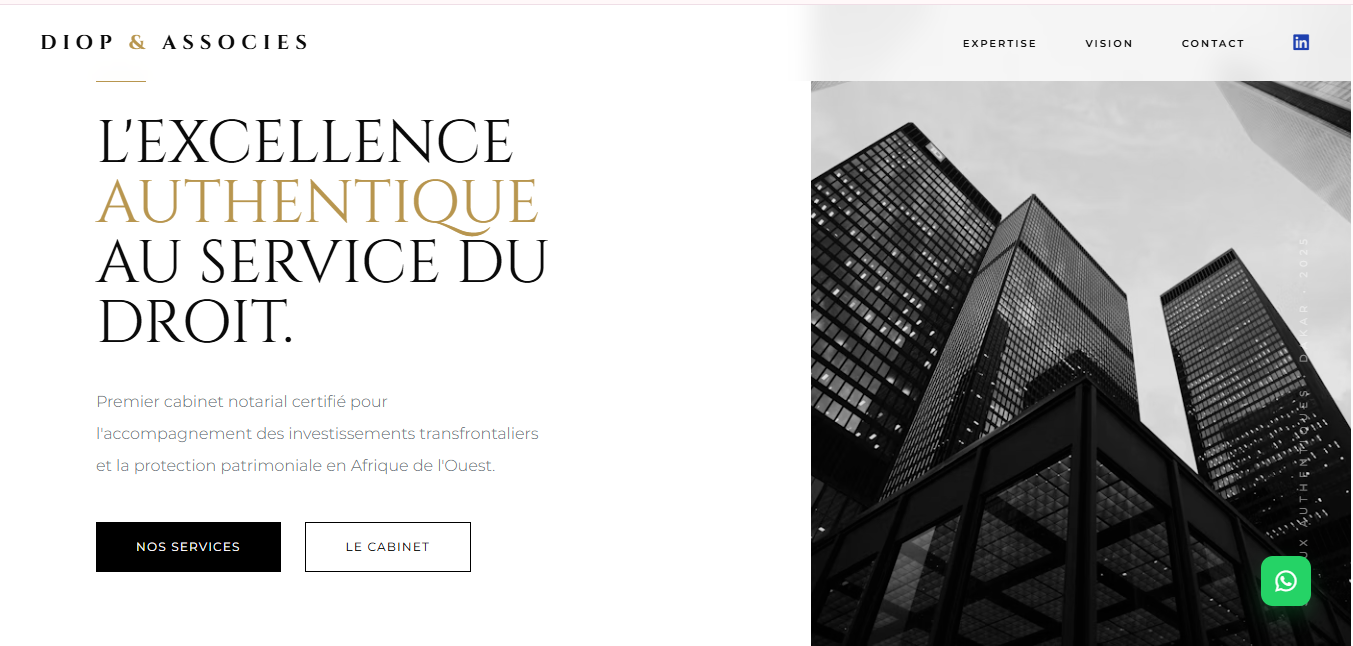 Exemple Landing Page Cabinet Conseil